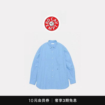 [5折现货]bd cavempt日系休闲纯色长袖衬衫男女宽松休闲衬衣外套