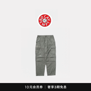[5折现货]BD CAVEMPT余文乐同款日产水洗做旧工装绿色多口袋长裤