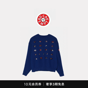 [5折现货]bd cavempt日系潮牌女人头刺绣长袖原宿风圆领C.E卫衣