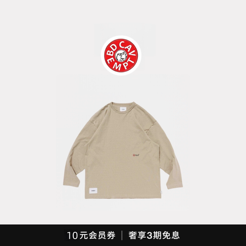 [5折现货]BD CAVEMPT圆领长袖T恤印花休闲cityboy宽松打底衫上衣