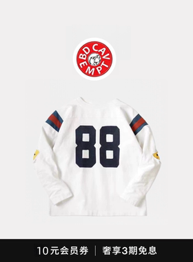 [5折现货]bd cavempt平田和宏数字拼色四目印花圆领长袖T恤打底衫