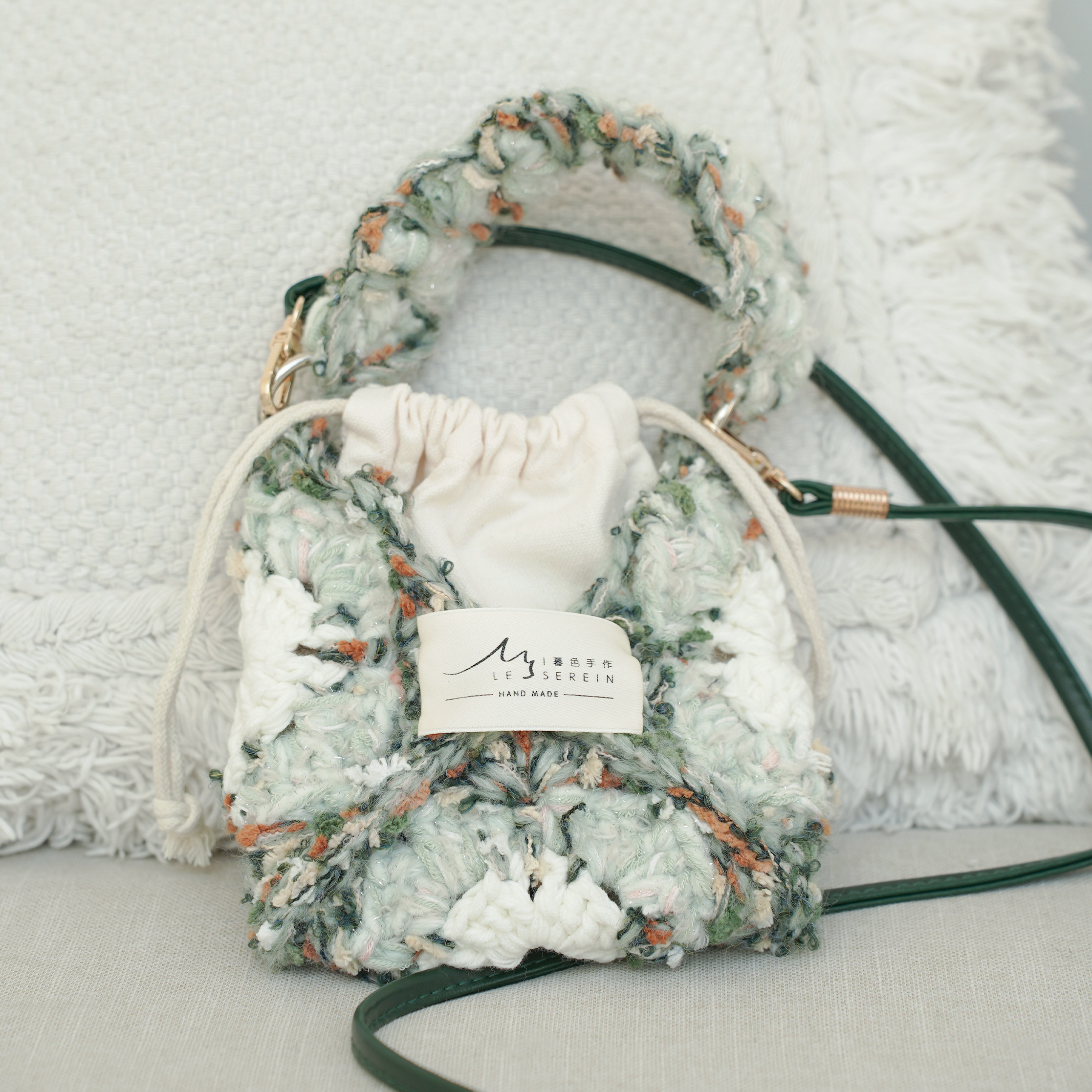 暮色｜蔷薇方块包手混毛线手工diy材料包钩针编织包礼物钩织原创,服饰配件/皮带/帽子/围巾,DIY编织材料包,淘宝优惠券,粉丝福利购,淘宝优惠卷