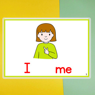 英语人称代词指示代词闪卡代替名词英文闪卡幼儿启蒙教师教具卡片