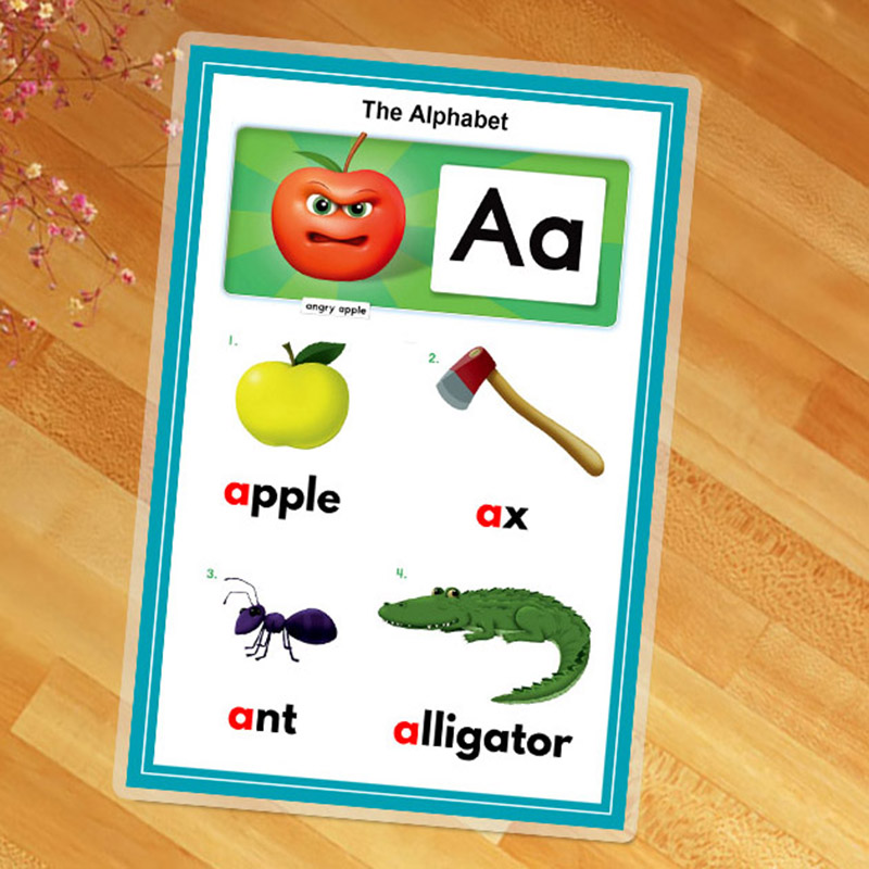 牛津自然拼读入门英语26字母大小写卡片单词教材学教师教具