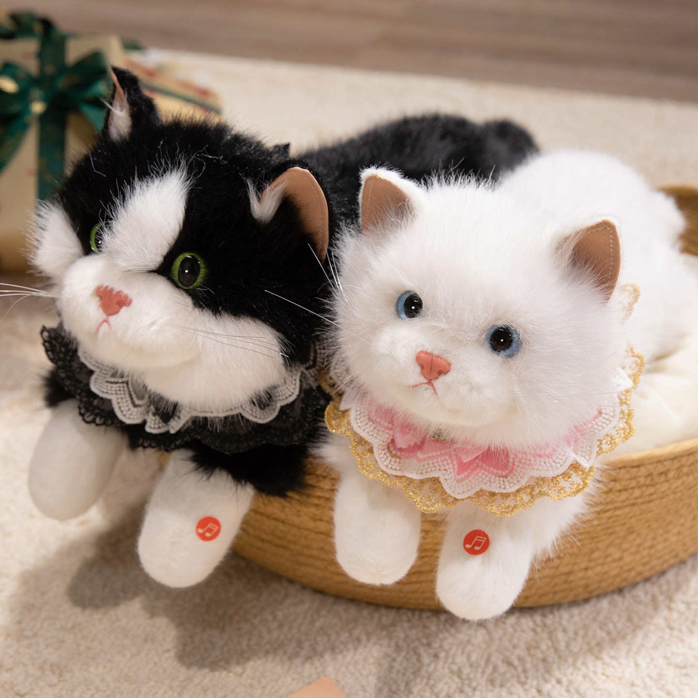 会叫的可爱仿真小猫送宝贝女朋友