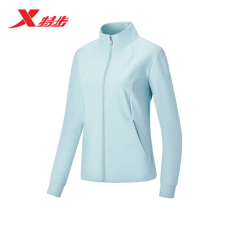 特步外套女2026年春季新款训练服立领上衣运动风衣女974128060376