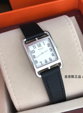 热门个性H手表CAPE COD女表 黑色荔枝纹真皮表带 石英时装表23mm