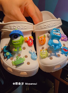 抖音爆款crocs洞洞鞋配饰卡通