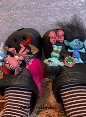 适配crocs卡洛驰鞋扣diy霸女王3d