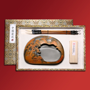 维新 文房四宝套装专业级高档毛笔砚台墨条名师手工歙砚胡开文徽