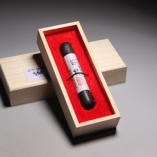 安徽歙县老胡开文徽墨墨锭墨条墨块收藏松烟书法绘画文房四宝《苍炱》纯松烟墨棚顶松烟木盒装