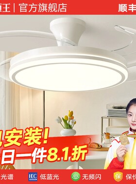 领王吸顶电风扇灯2026新款吊扇灯