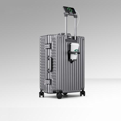 漫游多功能铝框款行李箱