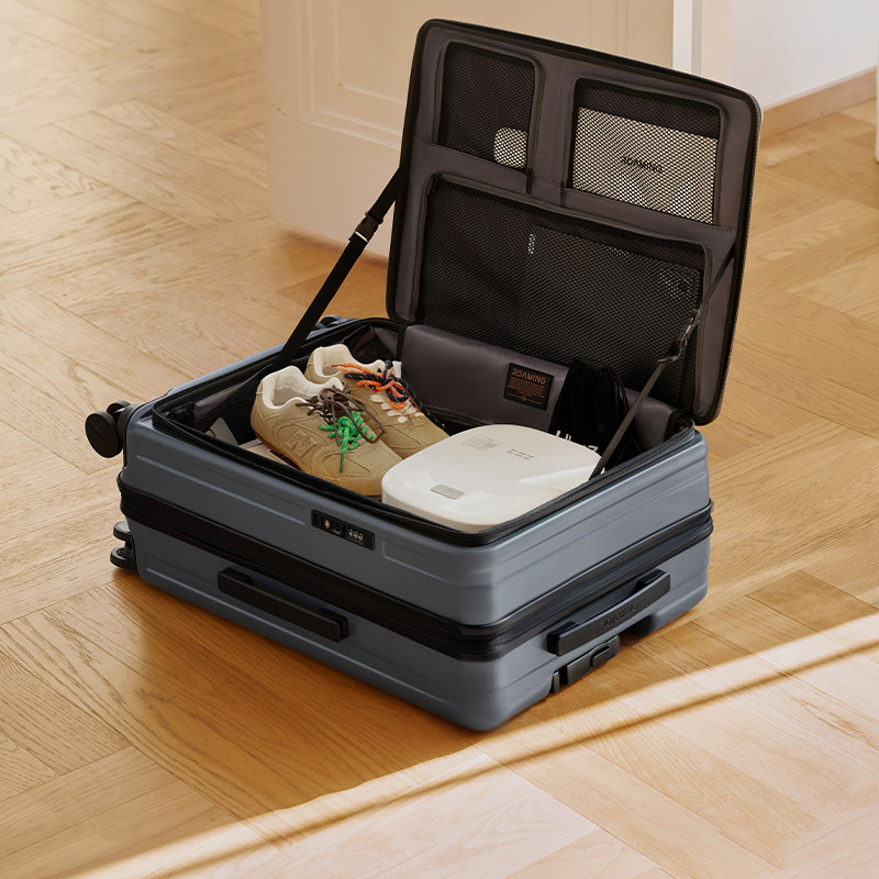 漫游新款行李箱可扩展前置开口拉杆箱20寸旅行箱登机皮箱子24男女