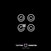 纹身怪兽草本纹身贴笑脸虎口手臂果汁男防水女持久小图案明星同款