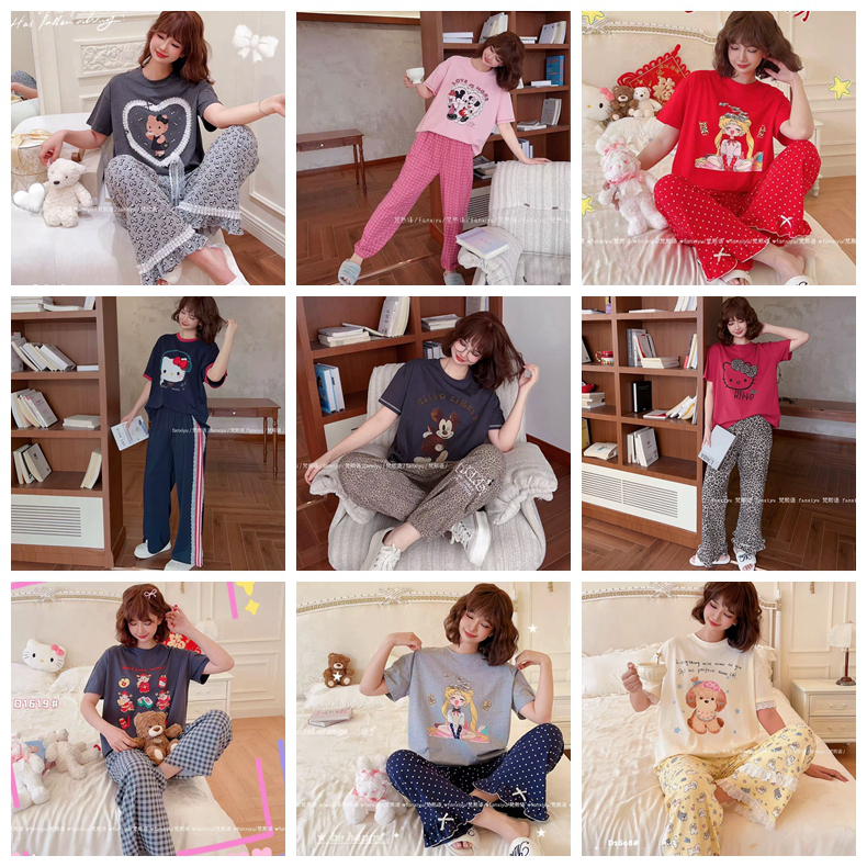 梵熙语家居服短袖长裤针织