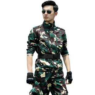 猎人迷彩服套装男工作服户外军训服正版军迷服装耐磨工装作战服女