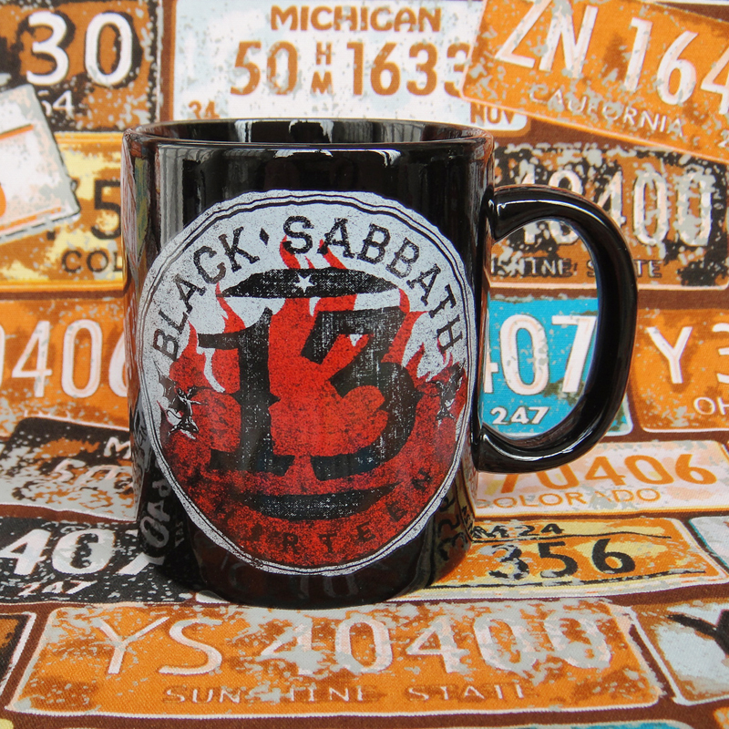 外贸原单BLACK SABBATH黑色安息日乐队周边13马克水杯子 咖啡杯