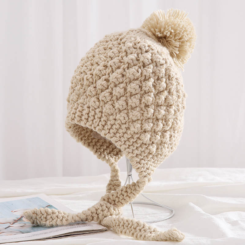 网红款毛线帽子女秋冬天2021年新款可爱韩国时尚护耳针织帽韩版潮