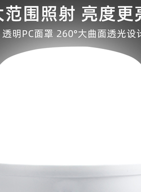 E27螺纹口led单灯家用电灯泡节能灯白炽灯超亮吊灯壁灯超市80w灯