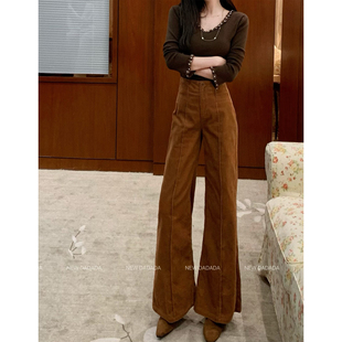 利达 NEWDADADA【时光沉淀】高腰显瘦休闲裤女2025年新款时尚潮流