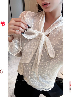 利达 NEW DADADA【甜谧哲思】高级感休闲百搭蕾丝上衣DUM3305