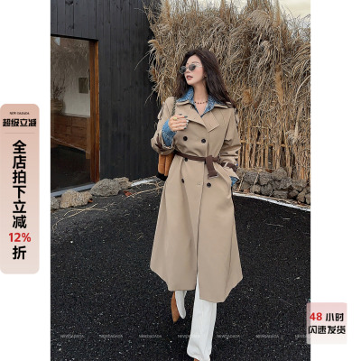 利达 NEW DADADA【水光留白】时尚休闲修身气质风衣外套CHZ1408