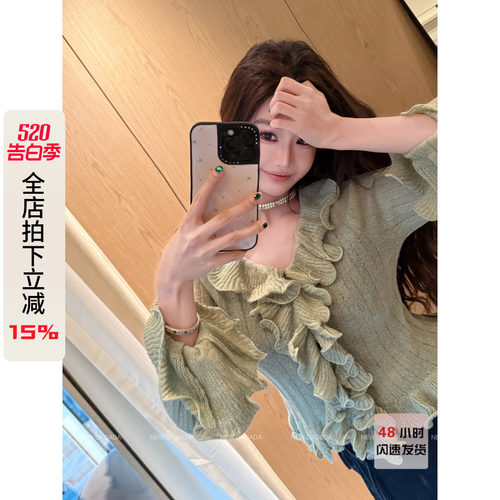春季新款费尔岛毛衣毛针织衫女