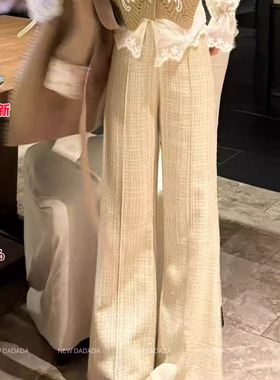 利达 NEW DADADA【微光趣意】气质时尚百搭休闲裤子CDM2152