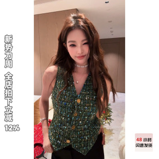 独特漂亮马夹女冬时尚 利达 抹茶拿铁 DADADA 休闲洋气时髦 NEW