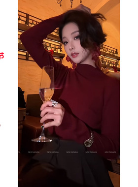 利达 NEW DADADA【多色打底】时尚休闲修身针织上衣QPM3074