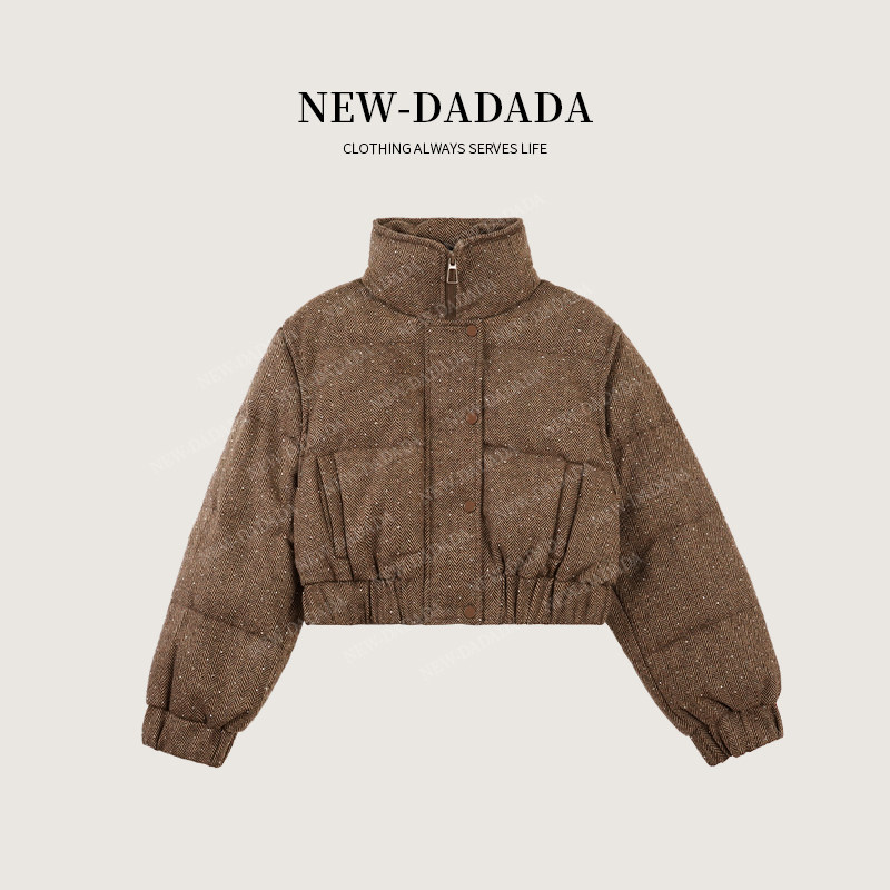 利达 NEW DADADA【甜感炼金】时尚休闲修身气质羽绒服外套JHM3975