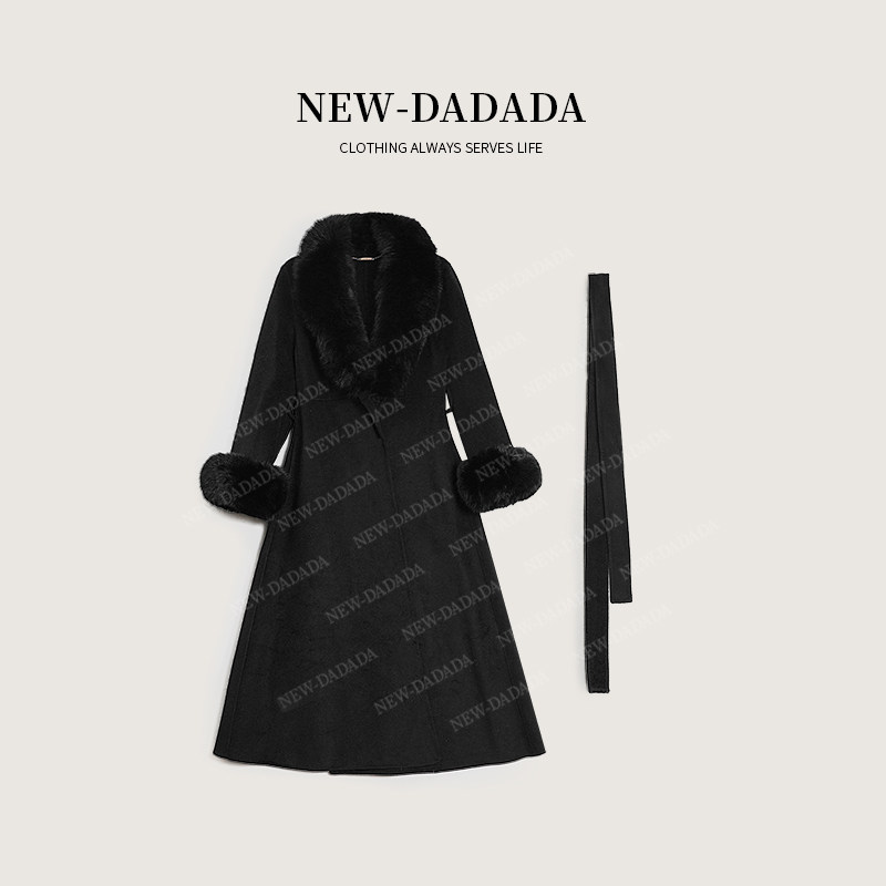 利达 NEW DADADA【蜜心暗动】时尚修身气质毛呢大衣外套QHM4641,女装/女士精品,毛呢外套,淘宝优惠券,粉丝福利购,淘宝优惠卷