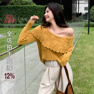 耳语甜梗 DADADA 简约高级百搭针织上衣CPM1922 NEW 利达