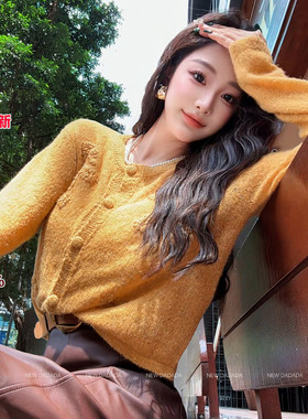 利达 NEW DADADA【灵媚甜趣】氛围感秋季百搭毛衣CPZ1736