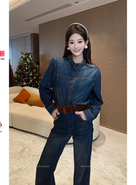 利达 NEW DADADA【甜软娇柔】时尚休闲修身衬衫YBM3989