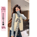 利达 NEW DADADA【翩翩起舞】复古小香风休闲领带无袖针织马甲女