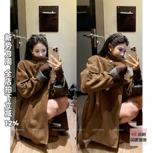 NEW 中长款 DADADA 复古卡其绑带长袖 羊绒外套女 暖阳净白 利达