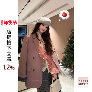 利达 NEW DADADA【乐天派甜】西装羽绒服女士短款高端洋气小个子