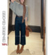 女高腰显瘦小脚直筒裤 利达NEW 复古做旧蓝色牛仔裤 茶色 DADADA