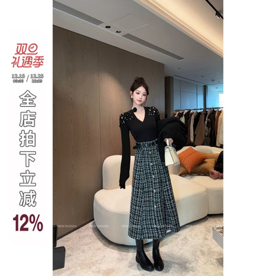 利达 NEW DADADA【甜暖编码】时尚休闲百搭半身裙YEM3594