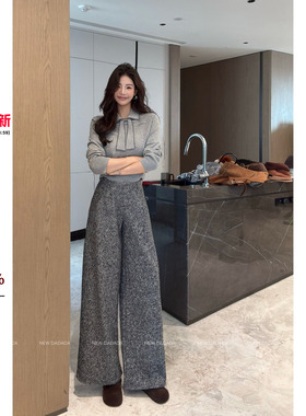 利达 NEW DADADA【巷陌甜光】时尚休闲设计感裤子CDM2925