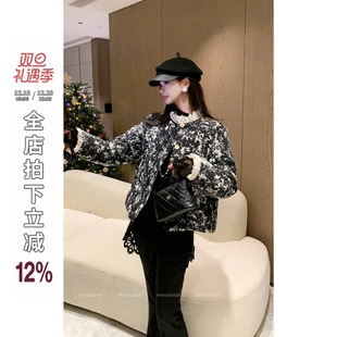 NEW 休闲修身 DADADA 时尚 气质羽绒服外套CHM3672 墨花小香 利达