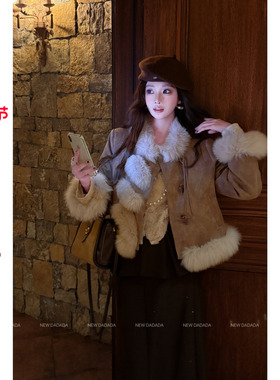 利达NEWDADADA【焦糖狐狐领】时尚休闲修身气质羽绒服外套YHM4393