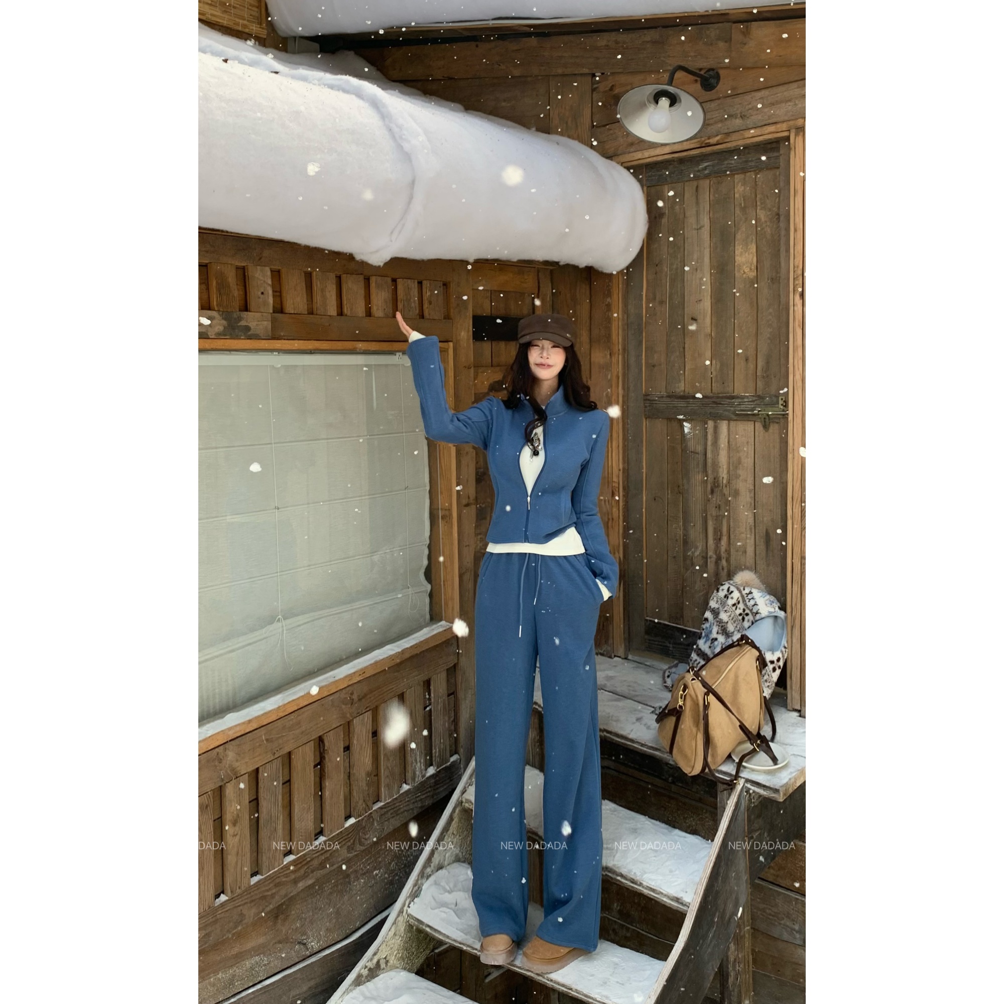 利达 NEW DADADA【林下风致】百搭设计感时尚两件套套装QYM3186