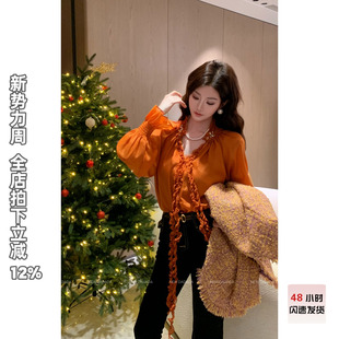 柿柿如意 DADADA 雪纺衫 长袖 轻奢高级感 利达 上衣冬女时尚 NEW