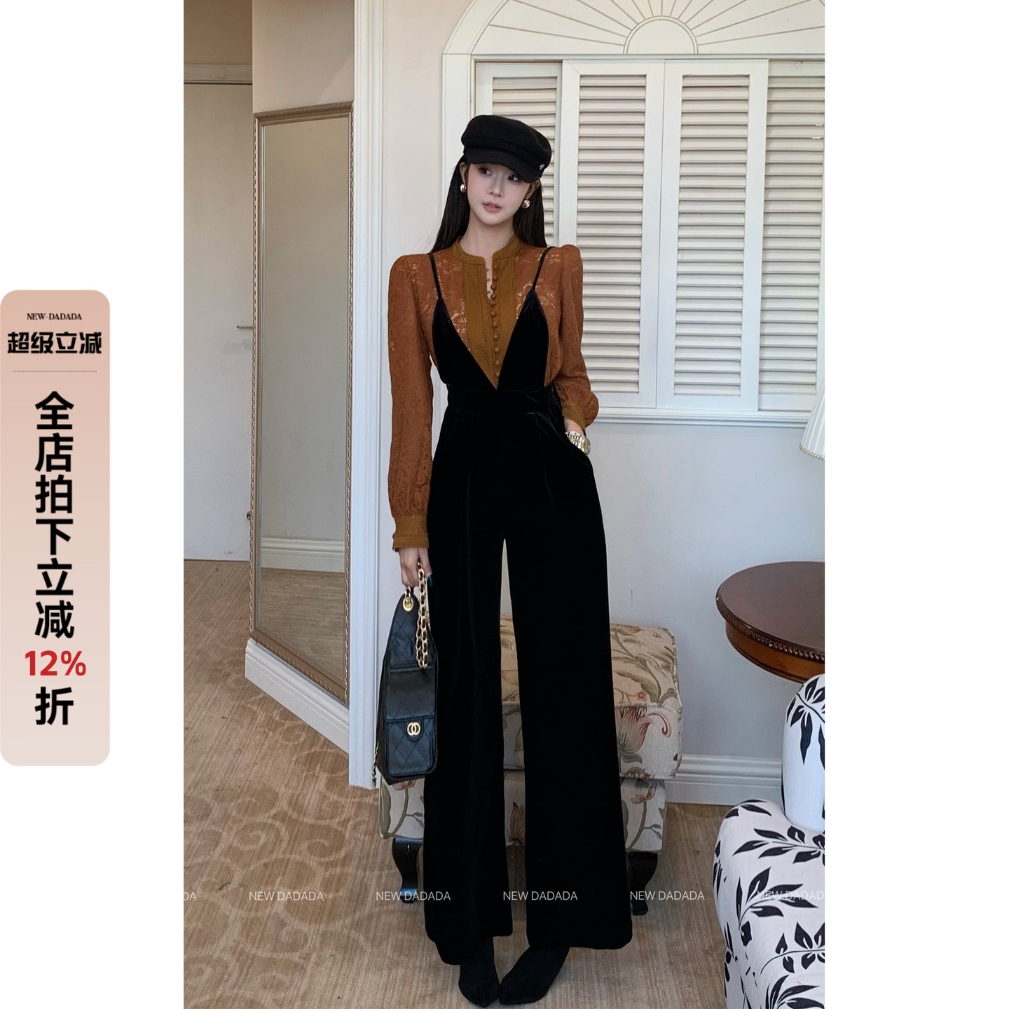 利达NEW DADADA【风情趣意】时尚百搭气质连衣裙COZ1778