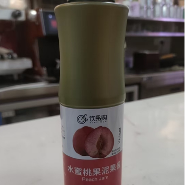 香大食品专一饮易购水蜜桃浓缩汁蜜桃果泥果酱1.2KG奶茶店饮品用
