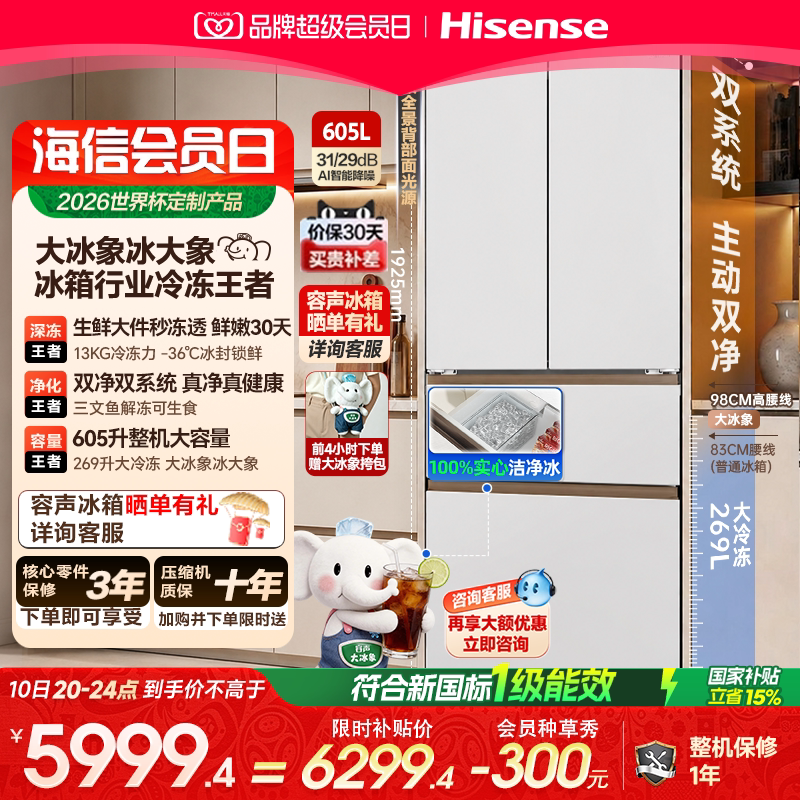 容声大冰象605冰箱行业冷冻王者图片