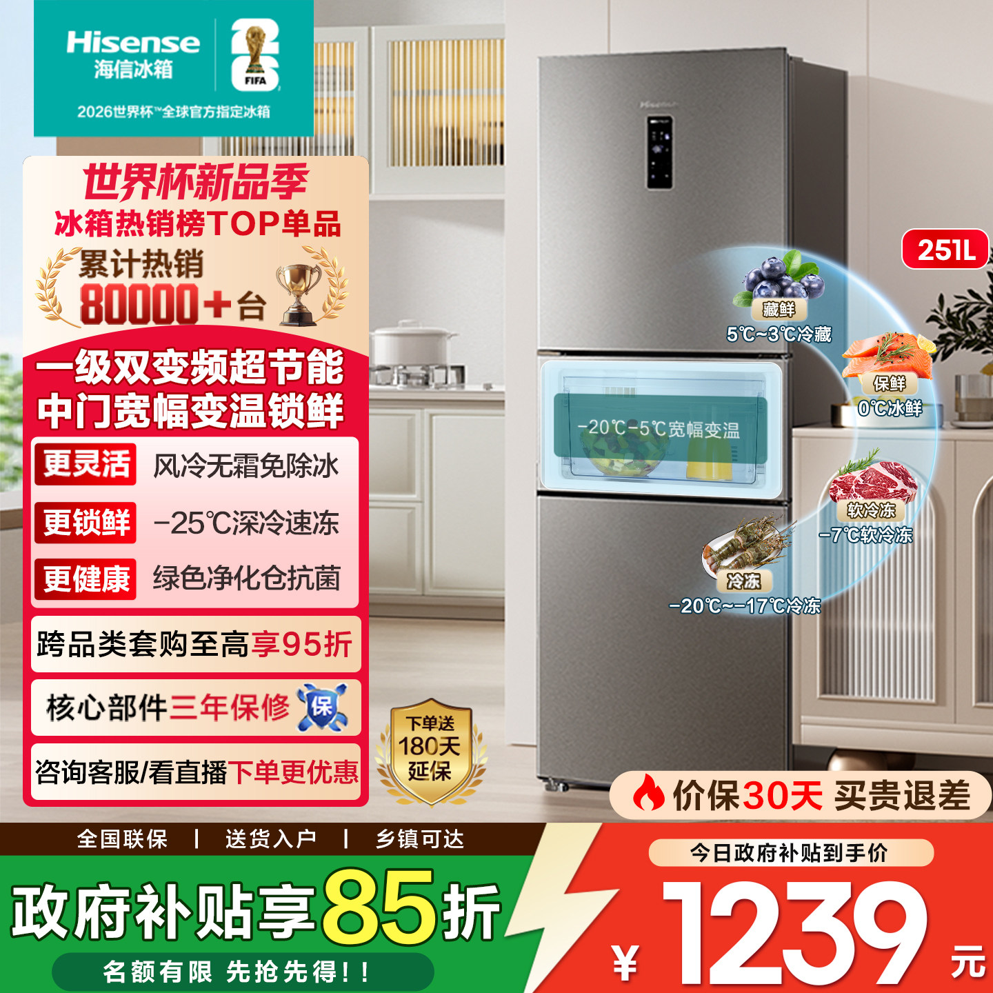 ����251L�����ŵ�������С����һ����Ч��˪���ⷿ�Ծɻ��²��� 1136Ԫ